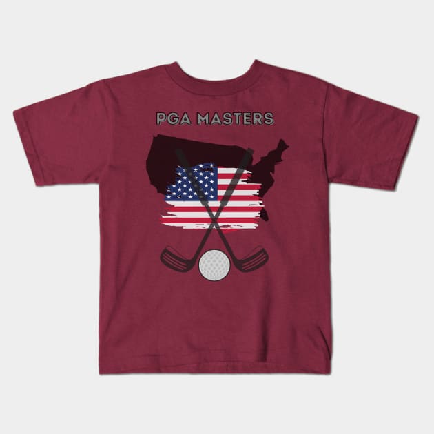 PGA Masters tournament Kids T-Shirt by Love My..